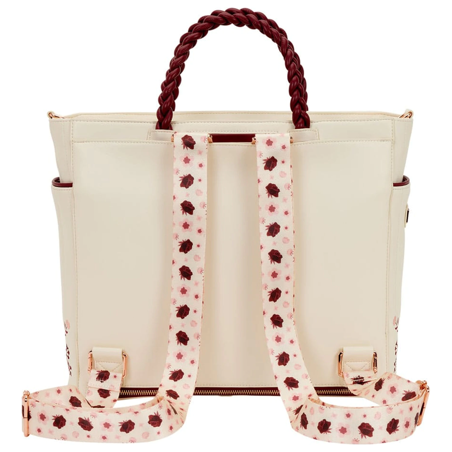 Loungefly Torba preko tijela Figural Cream & Red Floral fotografija proizvoda