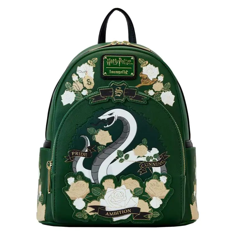 Loungefly Harry Potter Slytherin House Floral ruksak 26 cm fotografija proizvoda