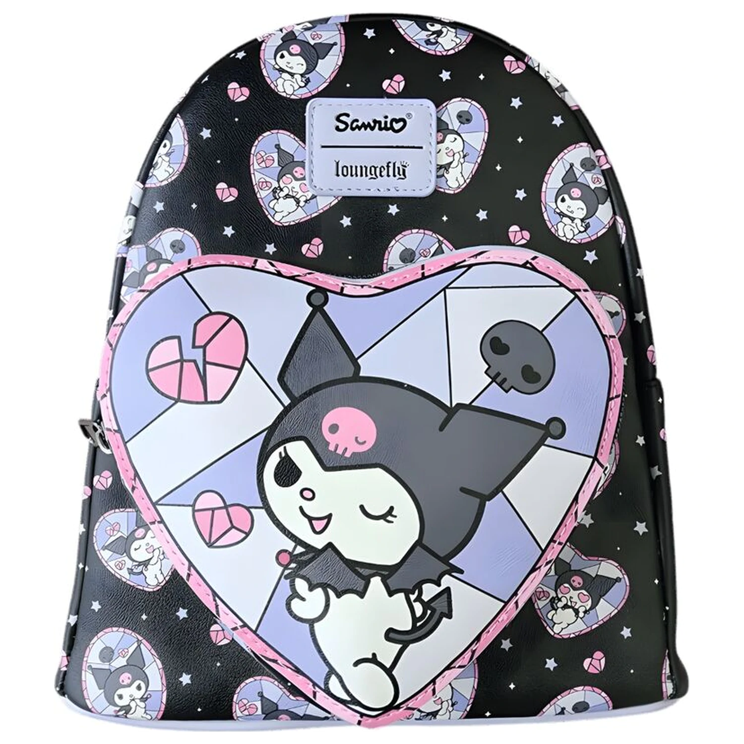 Loungefly Hello Kittty Kuromi ruksak s vitražem 26 cm fotografija proizvoda