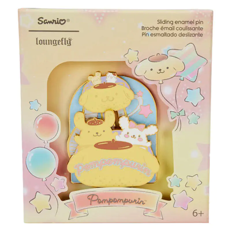 Loungefly Sanrio Pompompurin emajlirani bedž fotografija proizvoda