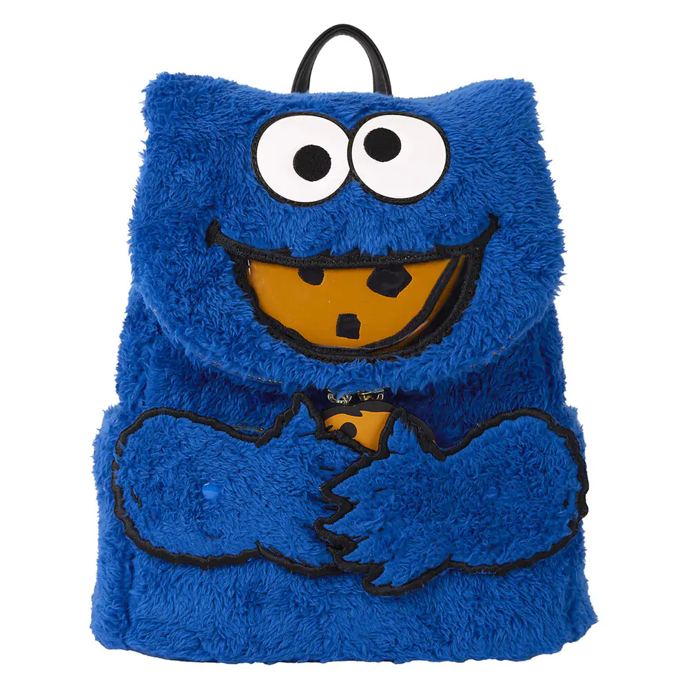 Loungefly Sesame Street Cookie Monster plišani ruksak + torbica fotografija proizvoda