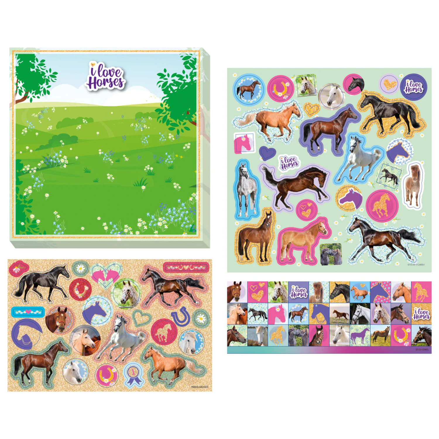 Komplet naljepnica za jahanje konja fotografija proizvoda