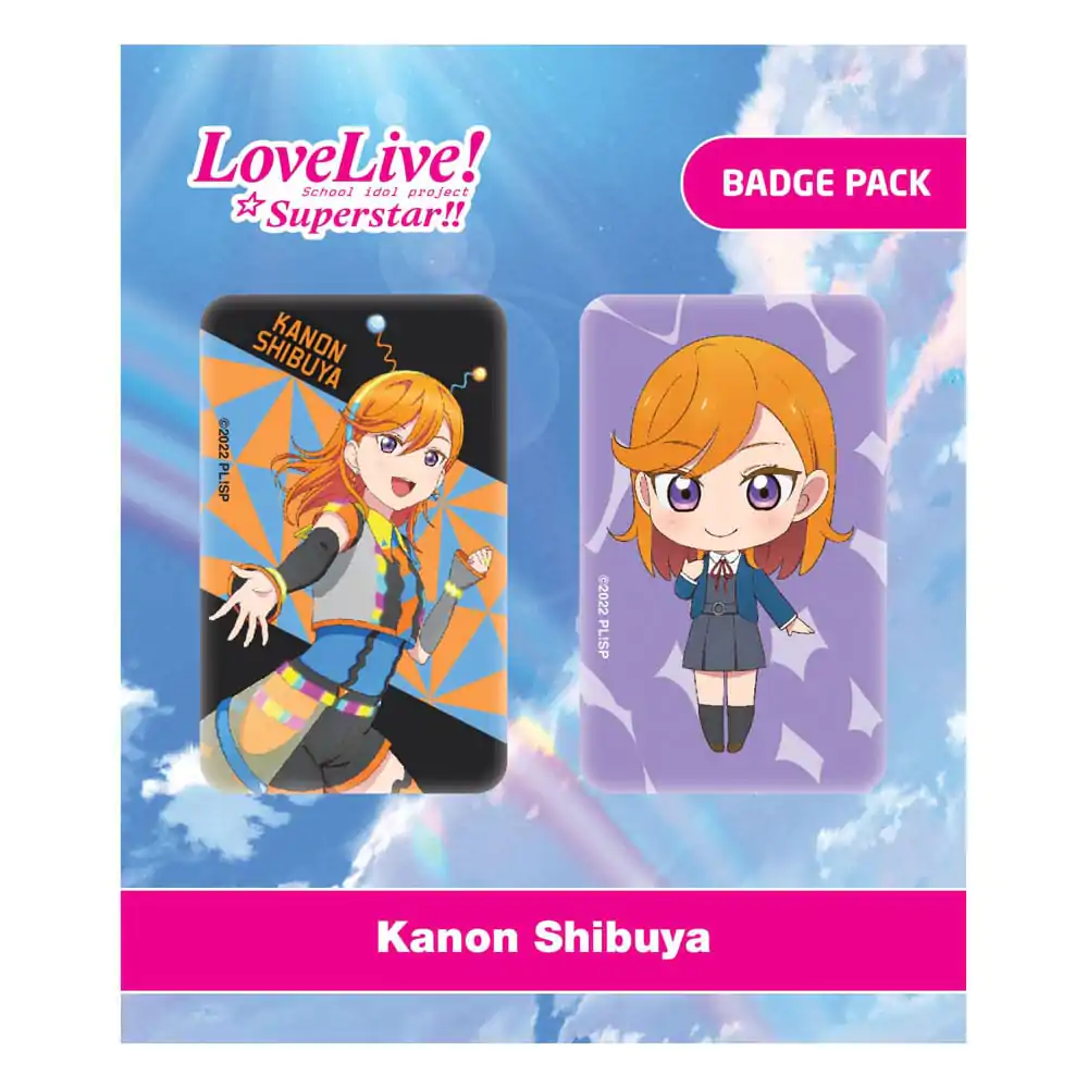 Love Live! Set znački 2 kom Kanon Shibuya fotografija proizvoda