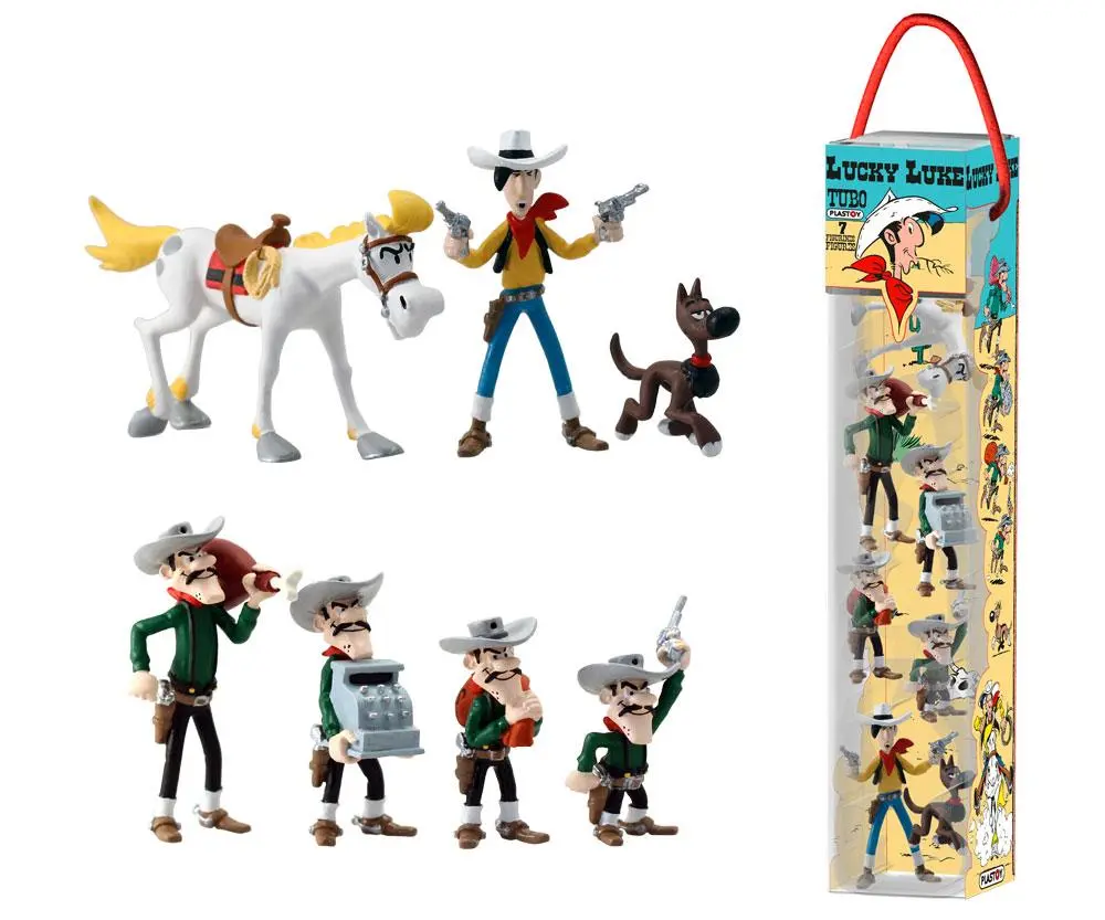 Lucky Luke Set Mini Figura 7 komada Likovi 4 - 10 cm fotografija proizvoda