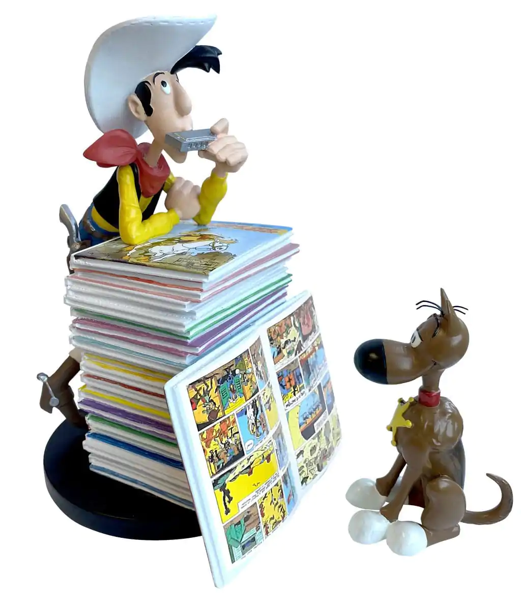 Lucky Luke: Lucky Luke and Rantanplan Stack of Comics kolekcionarska figura fotografija proizvoda