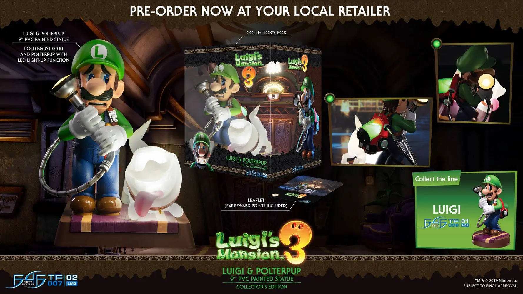 Luigi's Mansion 3 PVC statua Luigi & Polterpup Collector's Edition 23 cm fotografija proizvoda