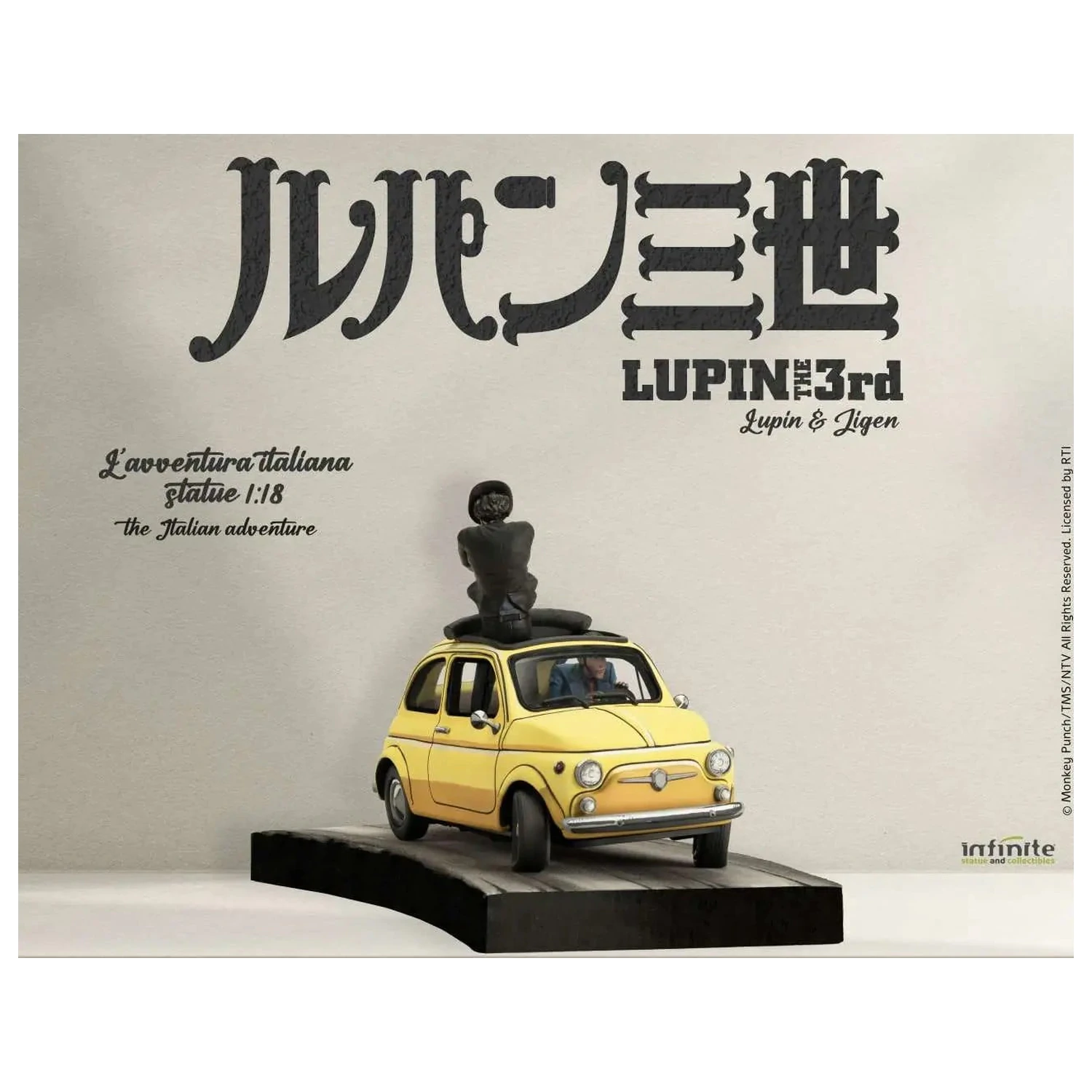 Lupin the 3rd The Italian Adventure Lupin Jigen statua 1/18 14 cm fotografija proizvoda