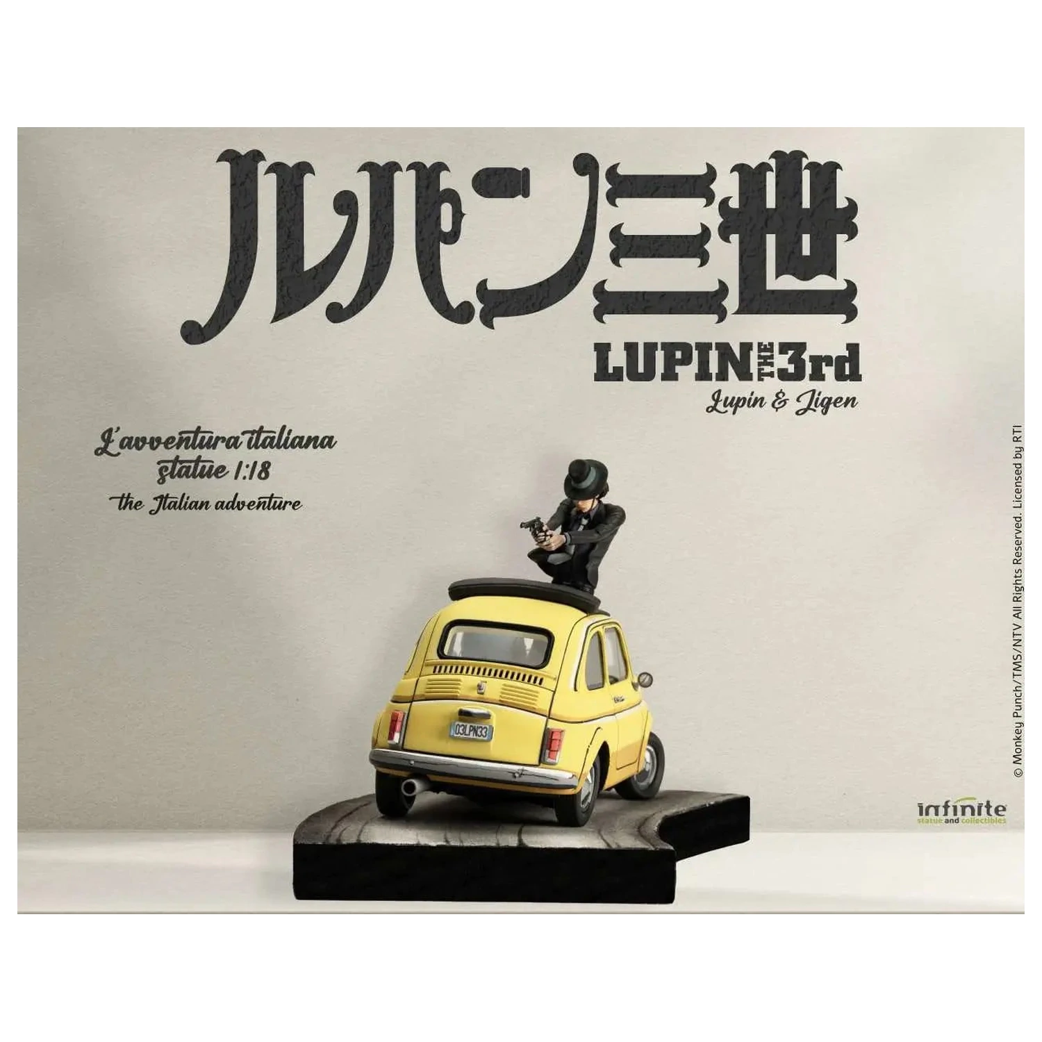 Lupin the 3rd The Italian Adventure Lupin Jigen statua 1/18 14 cm fotografija proizvoda
