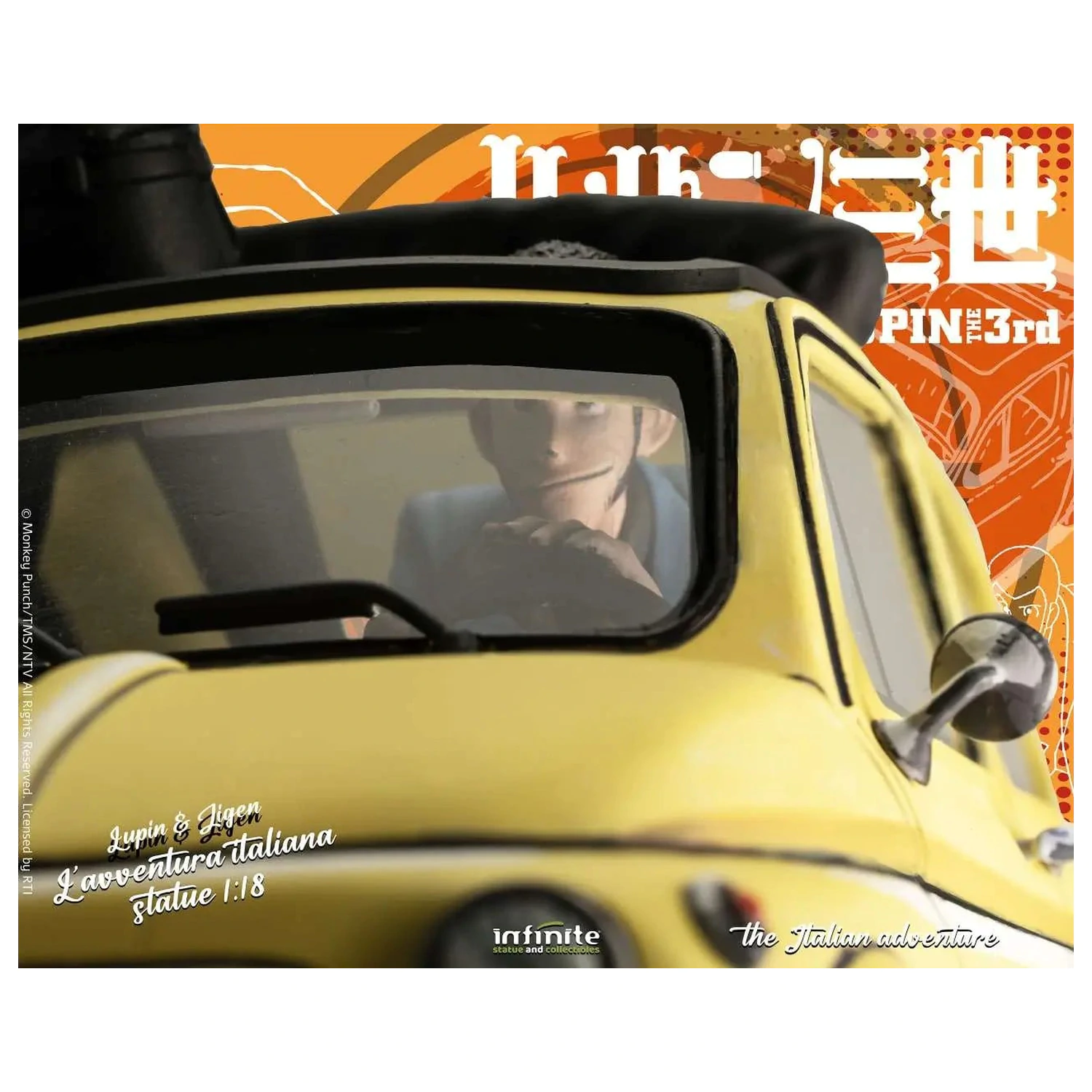 Lupin the 3rd The Italian Adventure Lupin Jigen statua 1/18 14 cm fotografija proizvoda