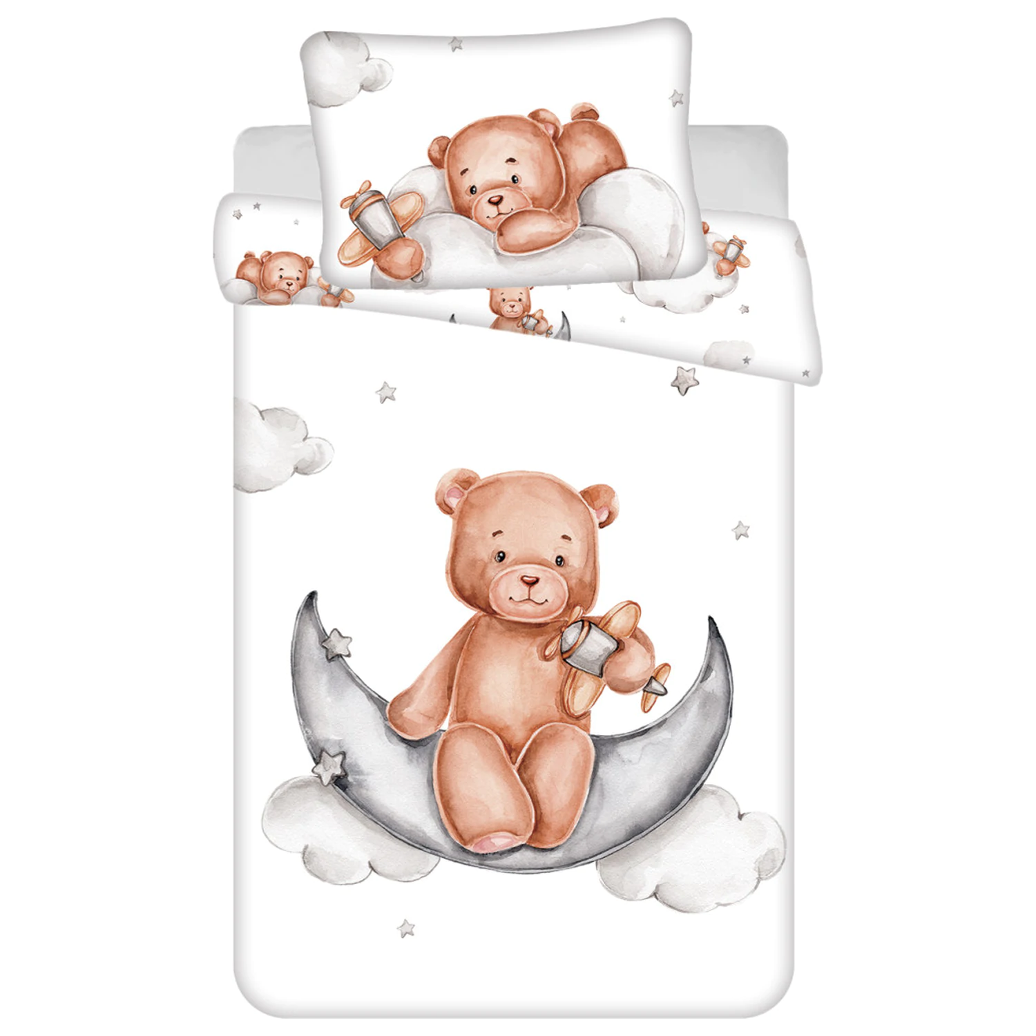 Teddy Bear Plane navlaka za poplun za djecu, predškolce fotografija proizvoda