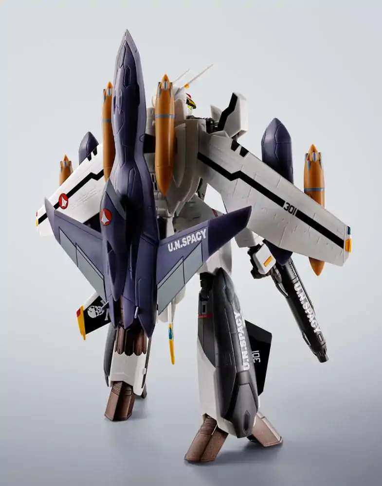 Macross 7 Hi-Metal R akcijska figura VF-0S Phoenix (Roy Focker Use) & QF-2200D-B Ghost Set 14 cm fotografija proizvoda