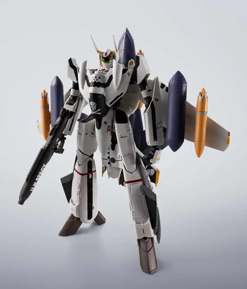 Macross 7 Hi-Metal R akcijska figura VF-0S Phoenix (Roy Focker Use) & QF-2200D-B Ghost Set 14 cm fotografija proizvoda