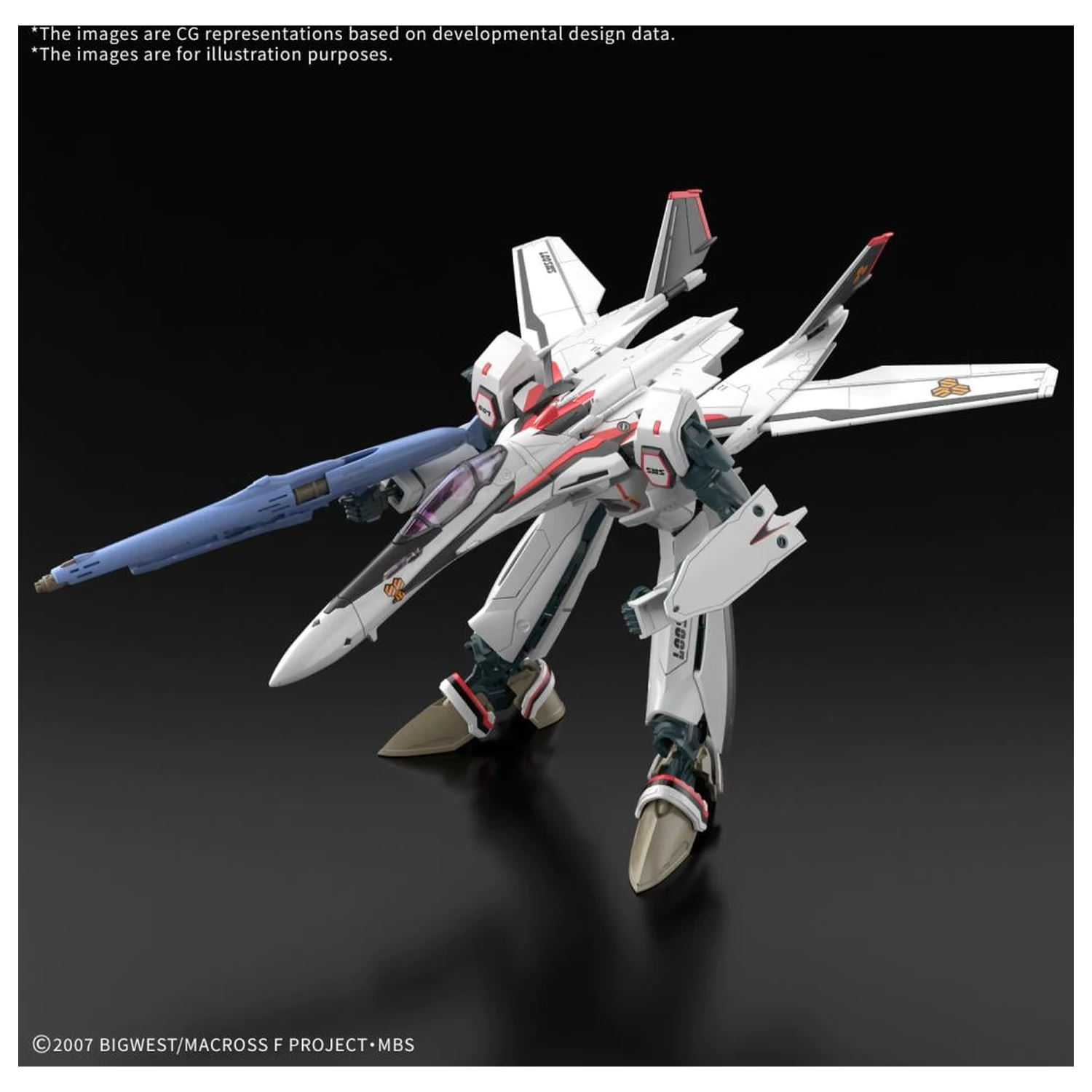 Macross HG 1/100 VF-25F Messiah Valkyrie Alto Custom Model Kit fotografija proizvoda