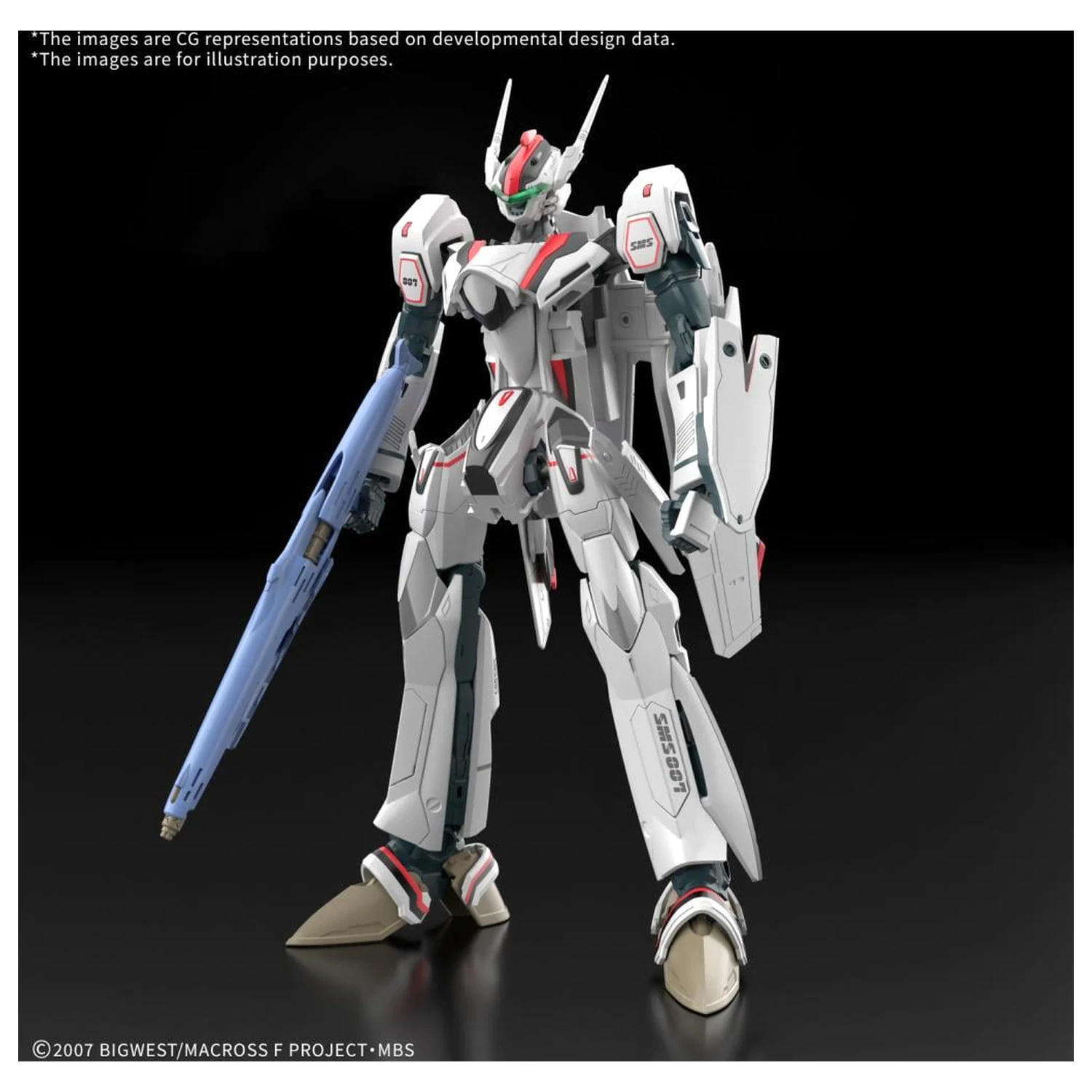 Macross HG 1/100 VF-25F Messiah Valkyrie Deluxe set modela (komplet) fotografija proizvoda