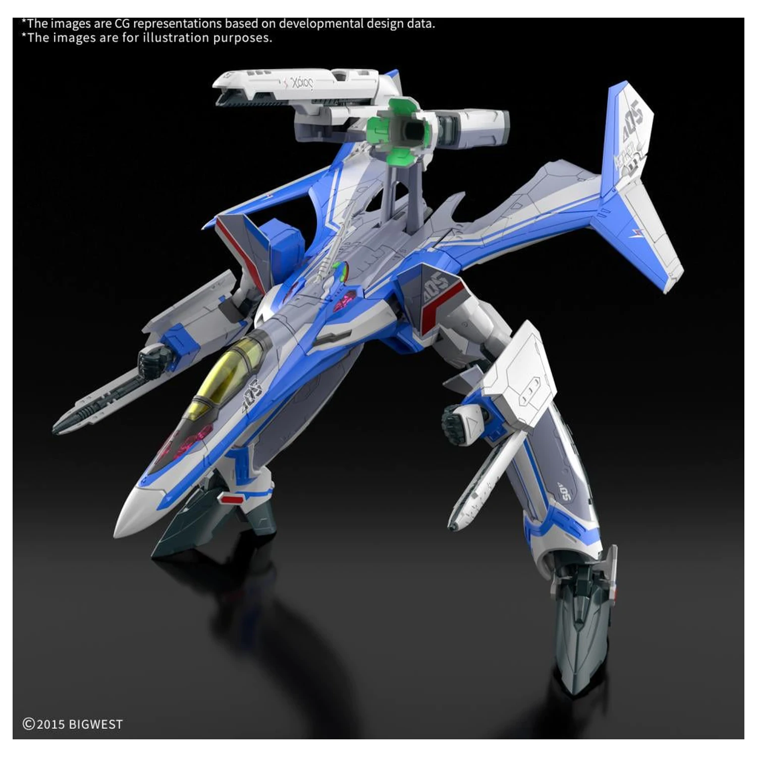 MACROSS HG 1/100 VF-31J Siegfried (Hayate Use) Deluxe komplet modela fotografija proizvoda