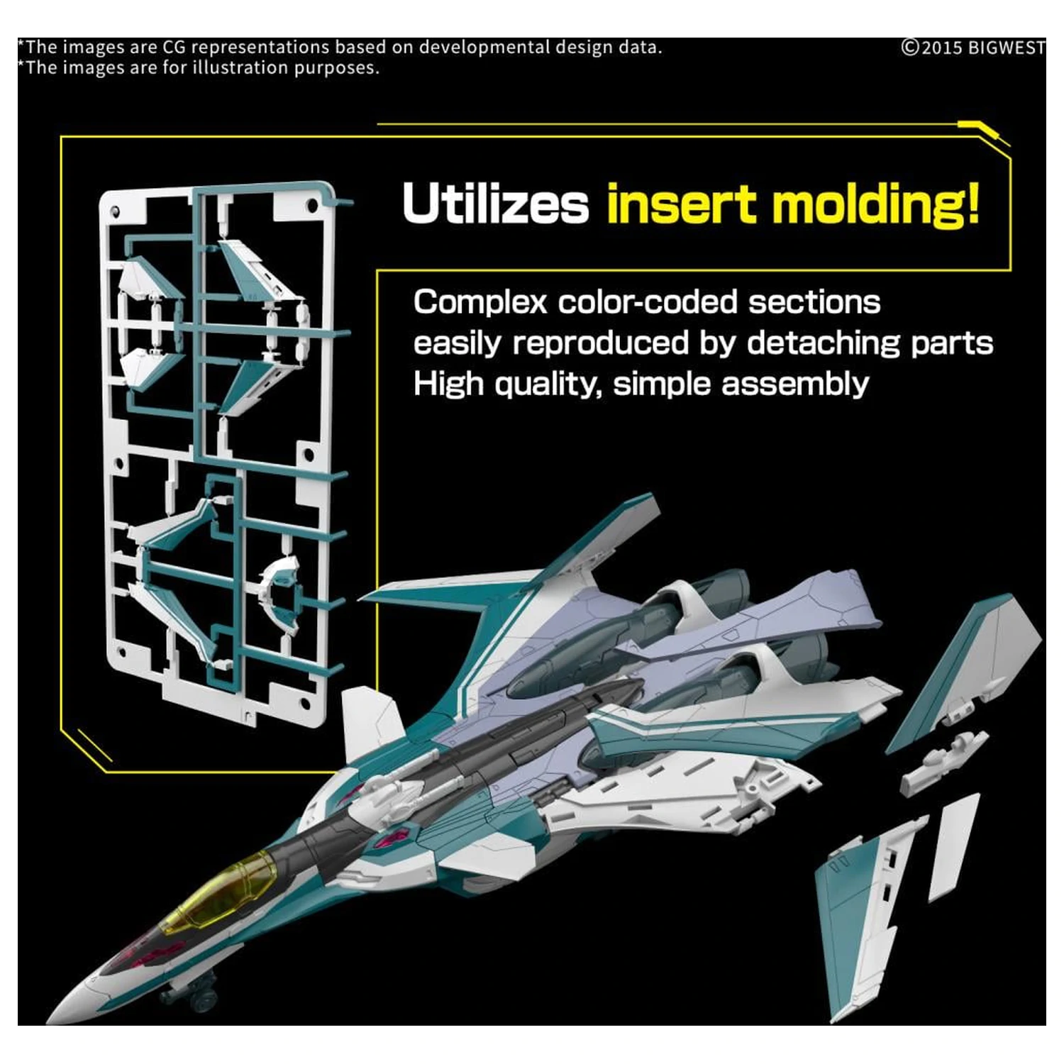Macross HG 1/100 VF-31S Siegfried (Arad Moders Use) Komplet modela fotografija proizvoda