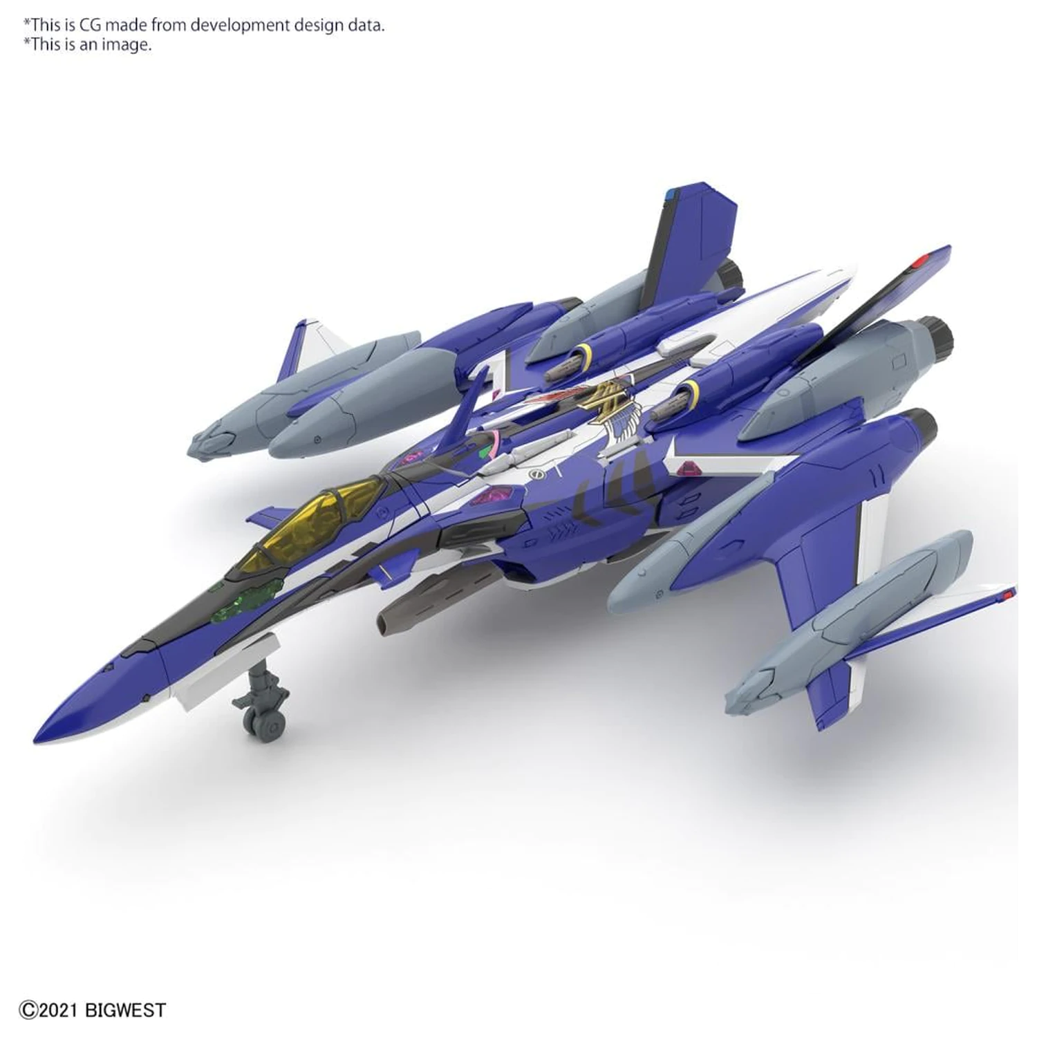MACROSS HG 1/100 YF-29 Durandal Valkyrie Full Set komplet modela fotografija proizvoda