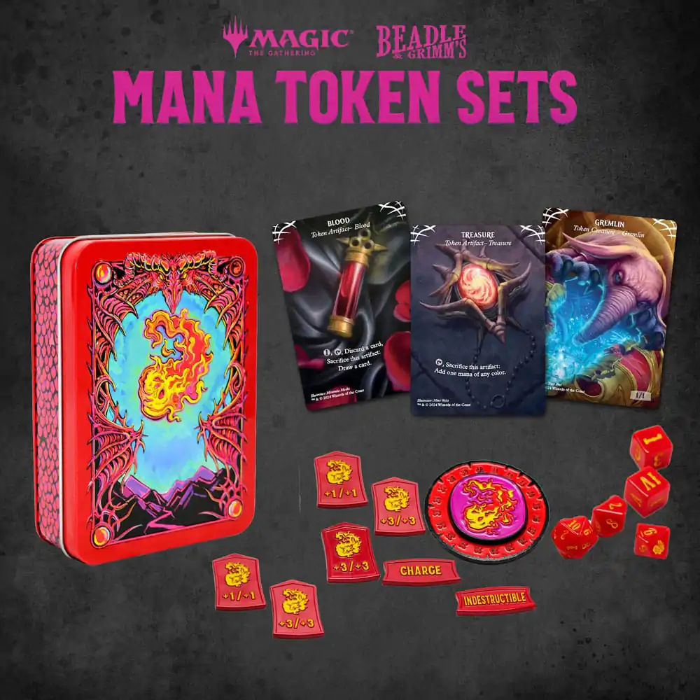 Magic the Gathering Set Kockica i Žetona Red Mana fotografija proizvoda