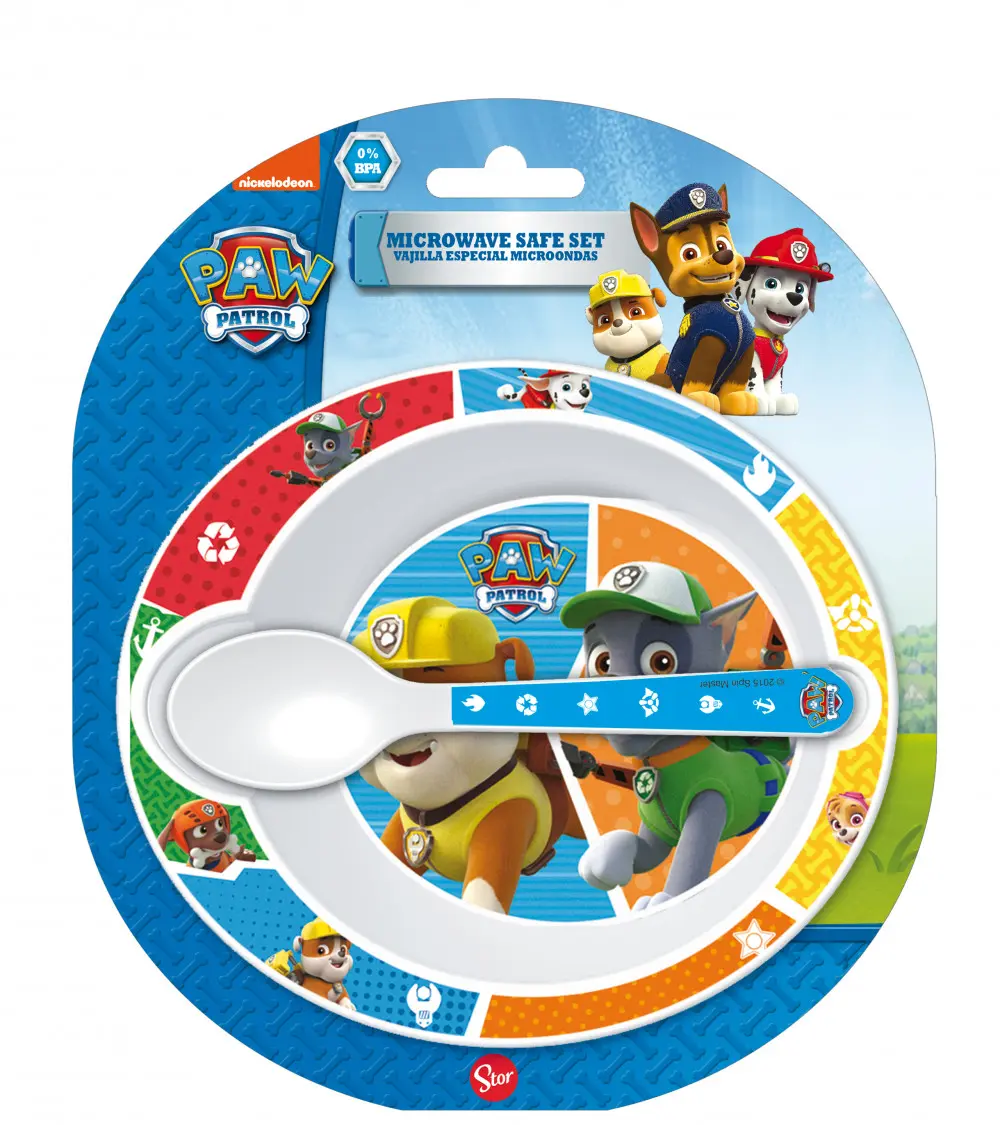 PAW Patrol Baby Mikro duboki tanjur + set žlica fotografija proizvoda