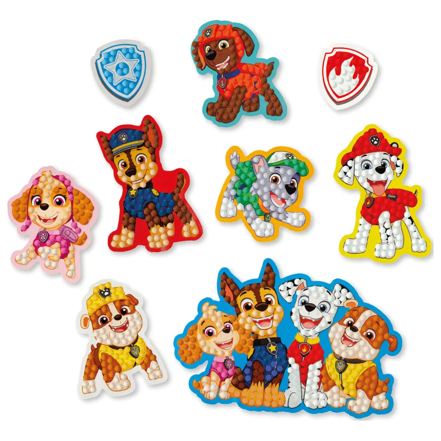 Paw Patrol Best Team dijamantna slika naljepnica, pakiranje od 9 komada fotografija proizvoda