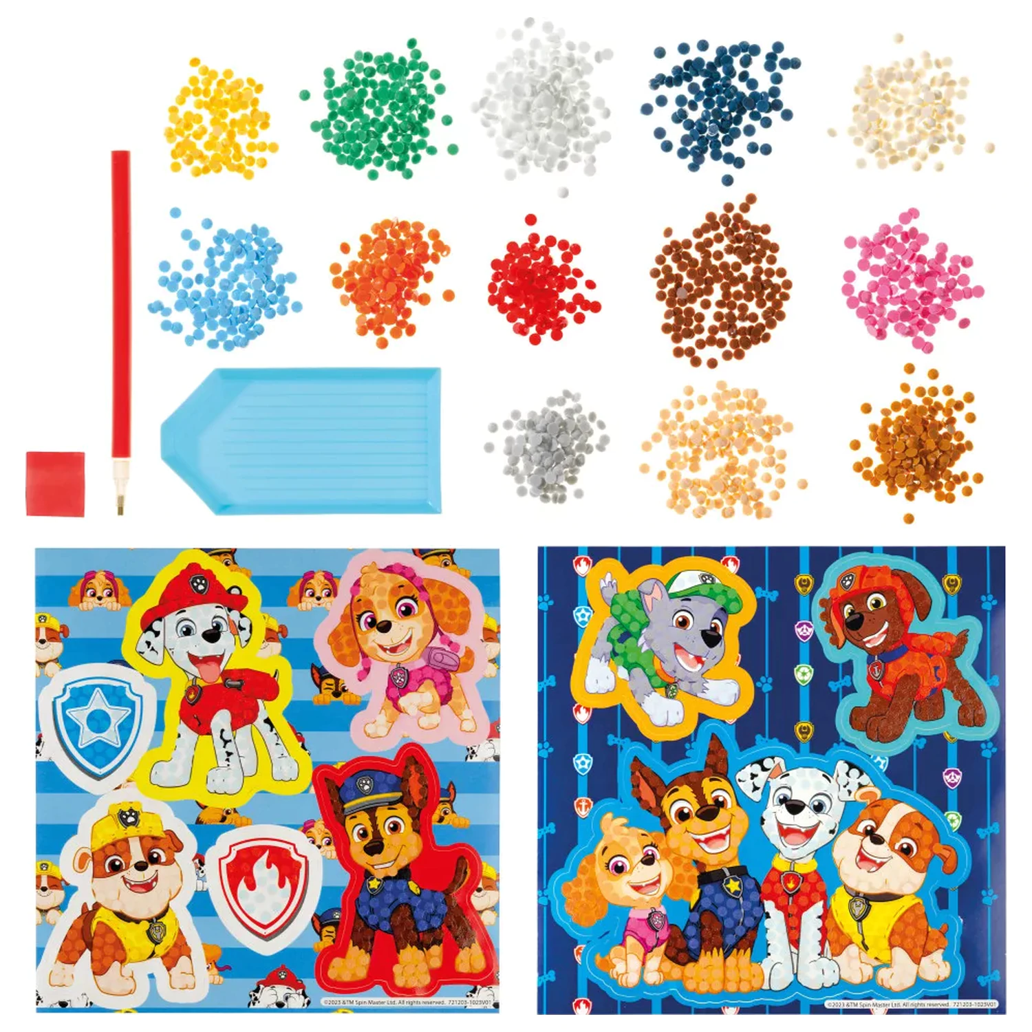 Paw Patrol Best Team dijamantna slika naljepnica, pakiranje od 9 komada fotografija proizvoda