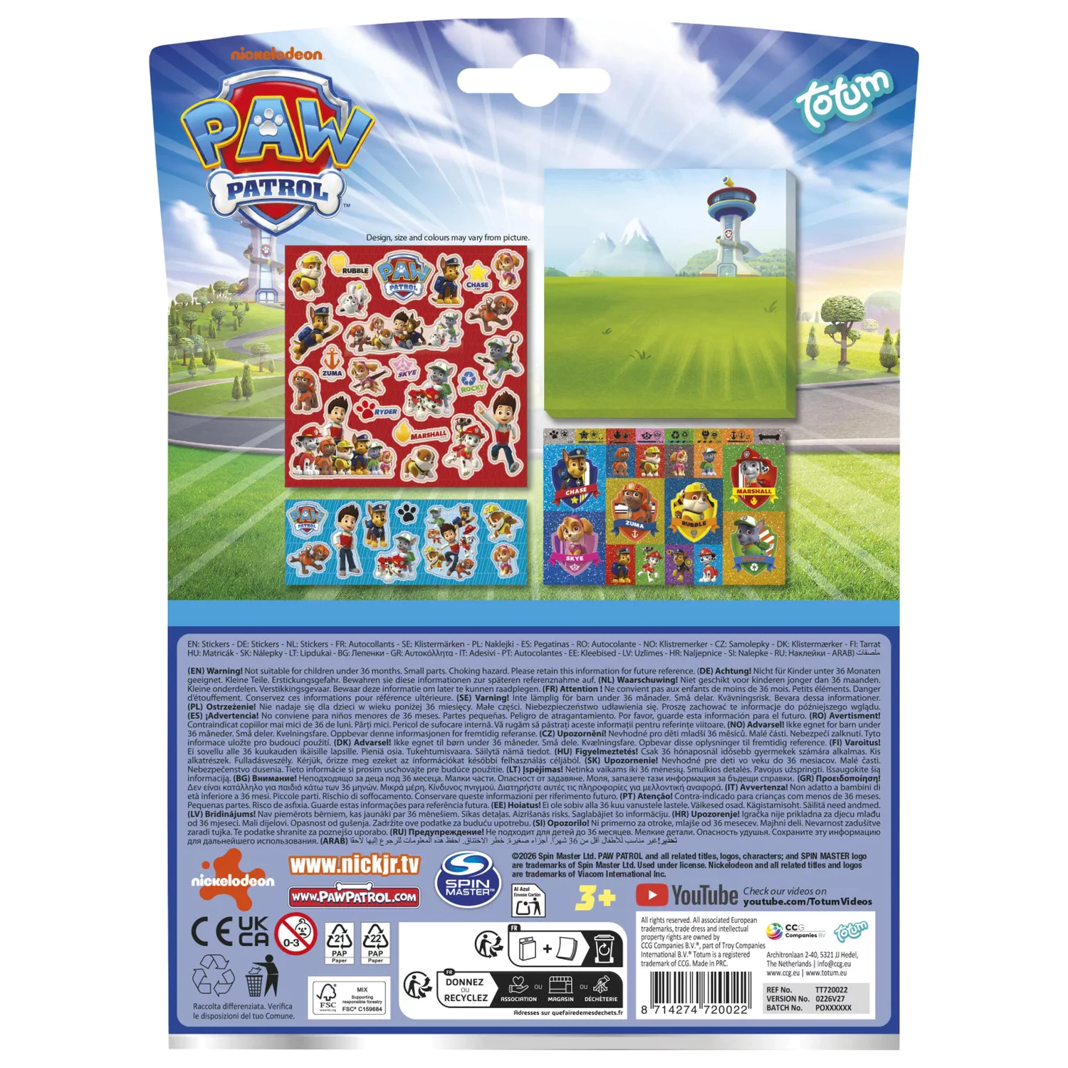 Paw Patrol Best Team set naljepnica fotografija proizvoda