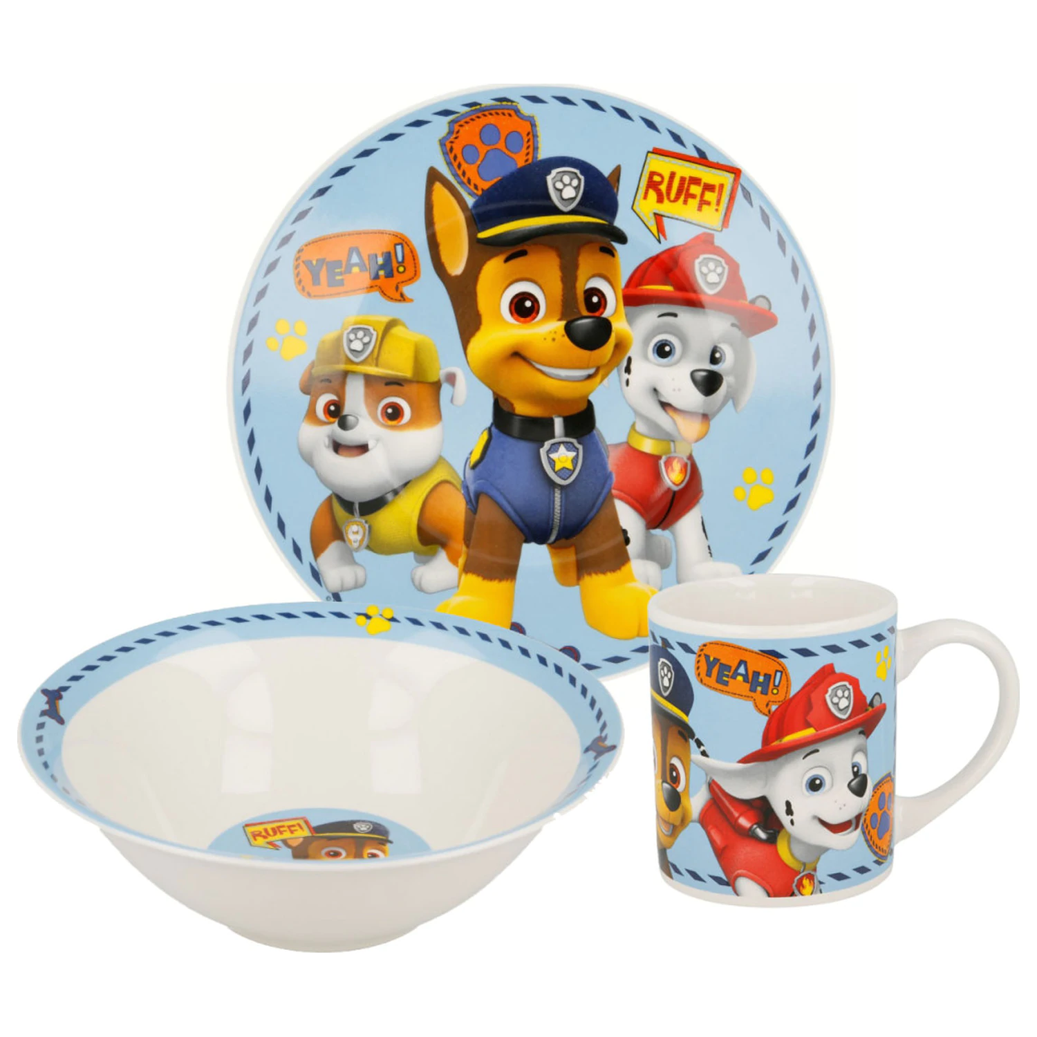 Paw Patrol Boy Icons porculanski set posuđa fotografija proizvoda