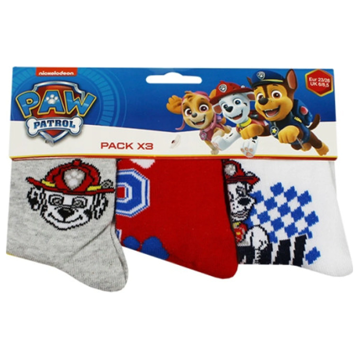 PAW Patrol Muške Crew Dječje čarape 23/26 fotografija proizvoda