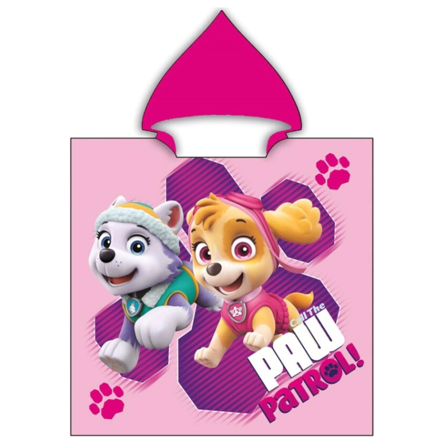 Paw Patrol Call the Girls ručnik za plažu pončo 55x110 cm fotografija proizvoda