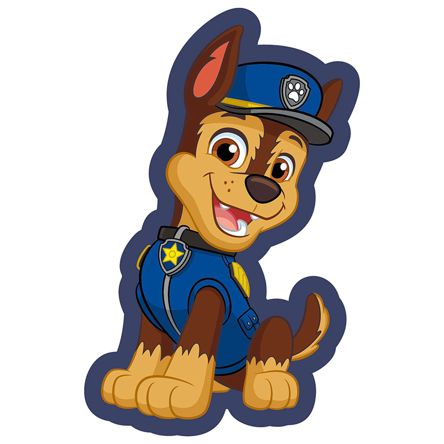 Paw Patrol Chase Smile Shaped jastuk, ukrasni jastuk fotografija proizvoda