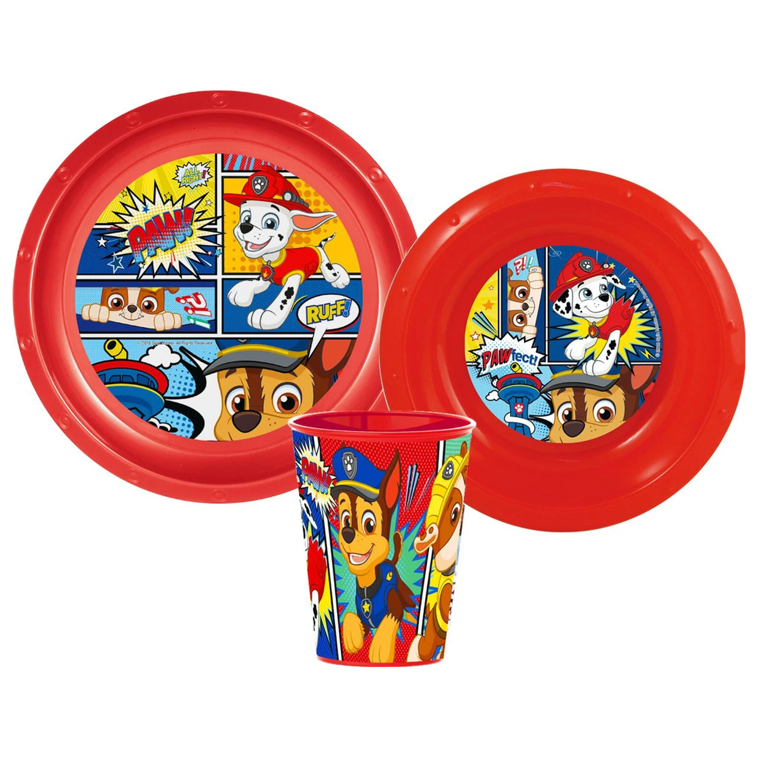 Paw Patrol Comic Set posuđa za večeru, plastični Set fotografija proizvoda