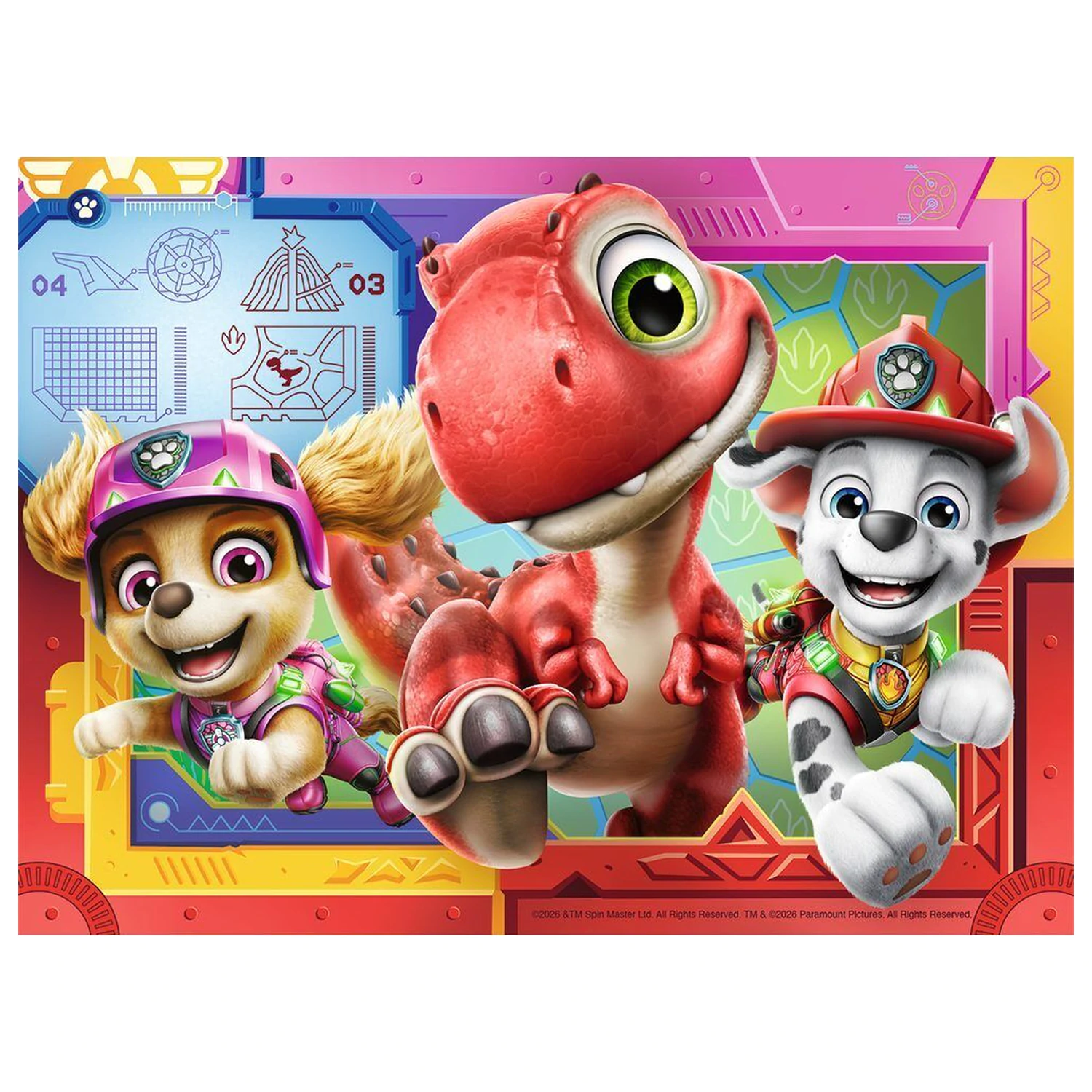 Paw Patrol Dino Movie puzzle 12-16-20-24 komada fotografija proizvoda