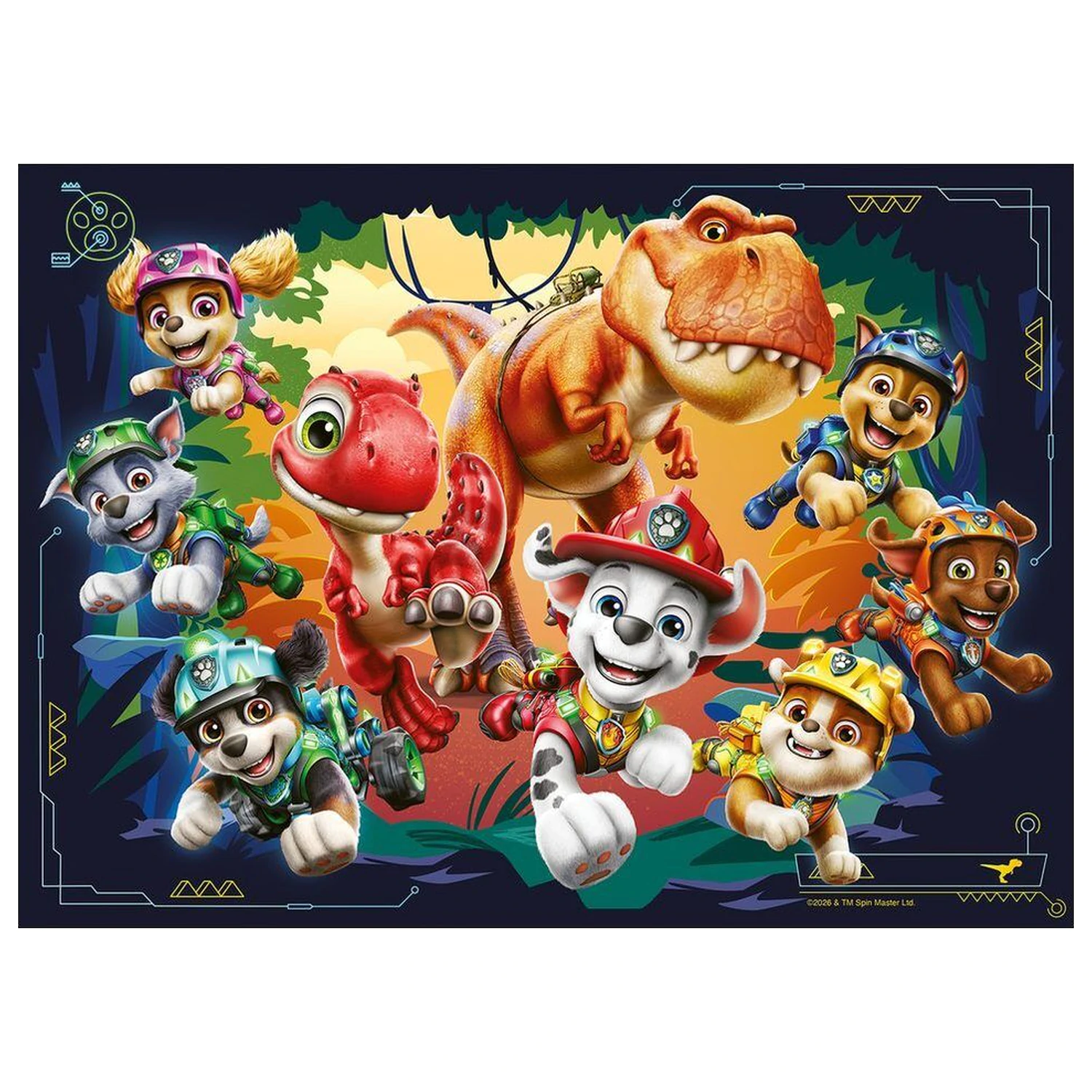 Paw Patrol Dino Movie puzzle 4x42 komada fotografija proizvoda