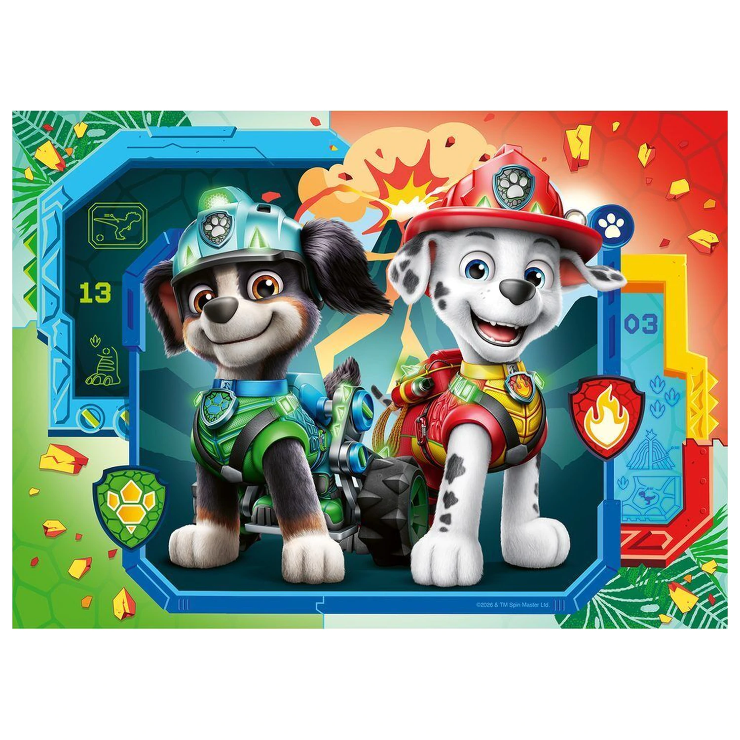 Paw Patrol Dino Movie puzzle 4x42 komada fotografija proizvoda
