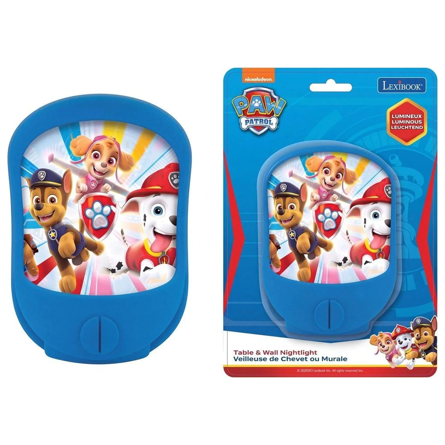 Paw Patrol zidna i stolna noćna svjetiljka fotografija proizvoda