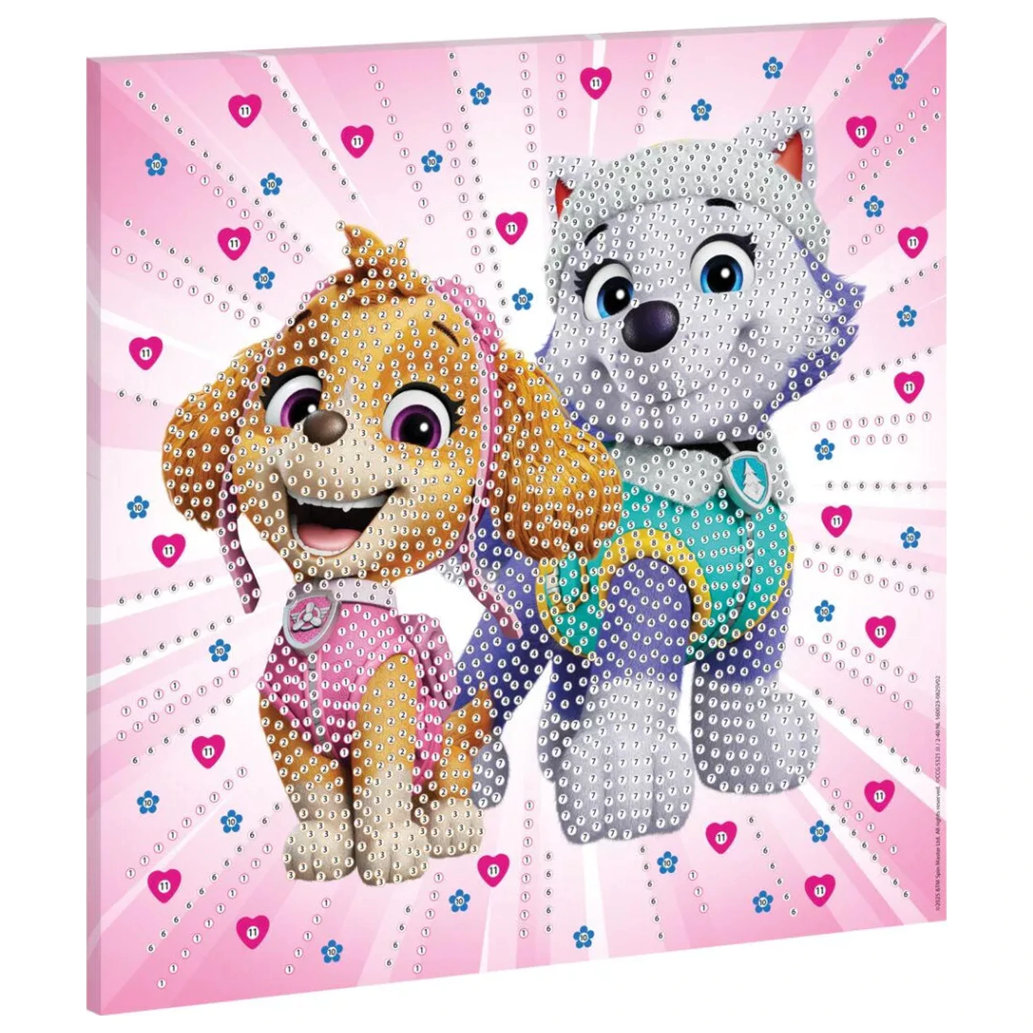 Paw Patrol Girls Power Diamond painting kit na platnu 30x30 cm fotografija proizvoda