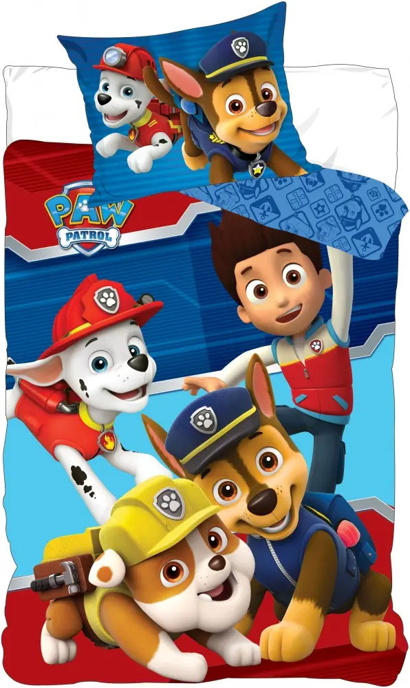 Paw Patrol Dječja navlaka za poplun set 100x135cm, 40x60cm fotografija proizvoda