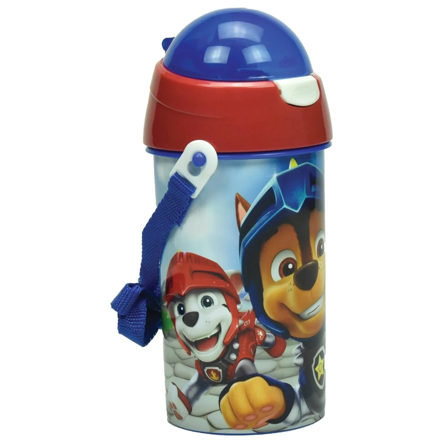 PAW Patrol Knights plastična boca za vodu sa slamkom i vješalicom 500 ml fotografija proizvoda