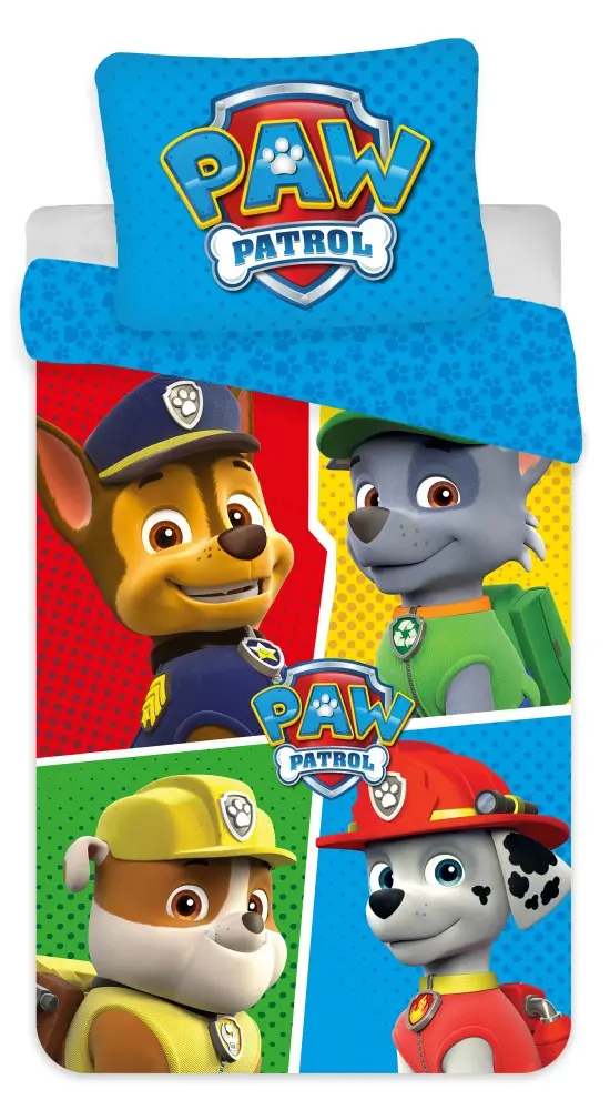 Paw Patrol mikrofibra navlaka za poplun 140x200cm, 70x90cm fotografija proizvoda