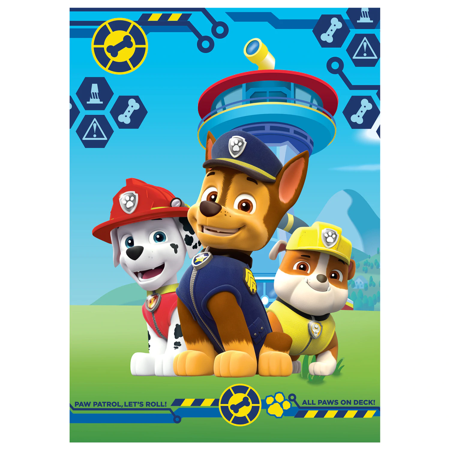 Paw Patrol Paws on Deck deka od flisa fotografija proizvoda