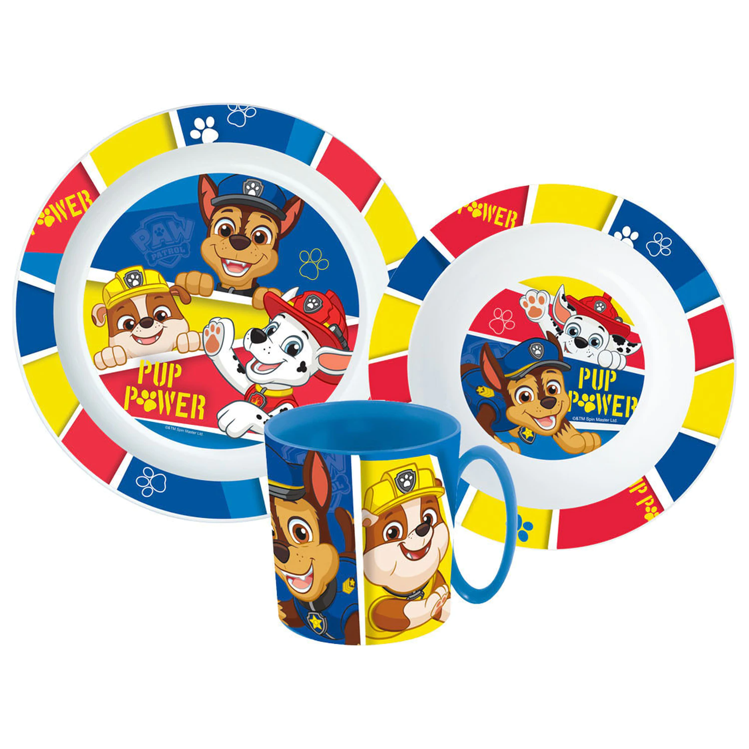 PAW Patrol Pup Power set posuđa, mikro plastični set s šalicom fotografija proizvoda