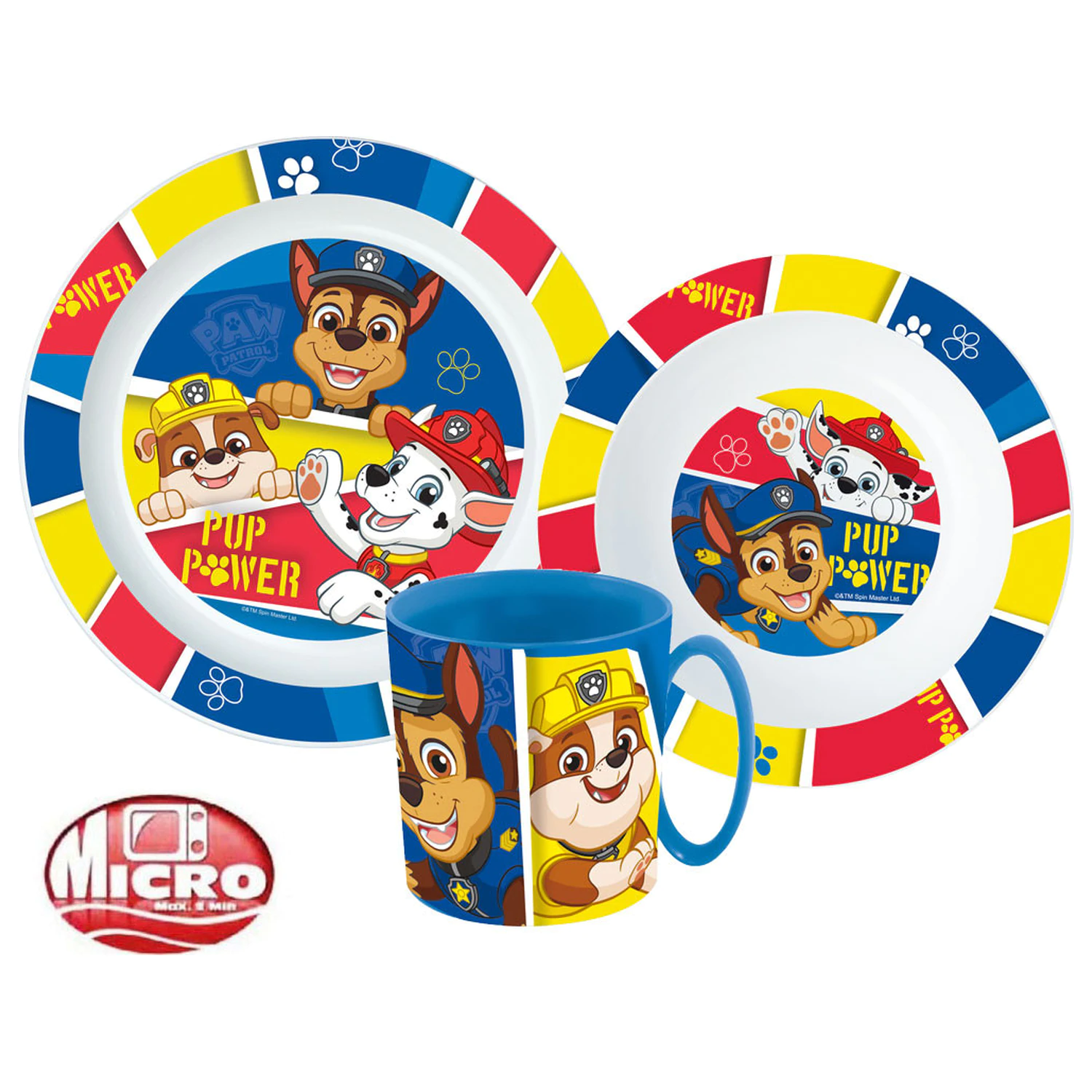 PAW Patrol Pup Power set posuđa, mikro plastični set s šalicom fotografija proizvoda
