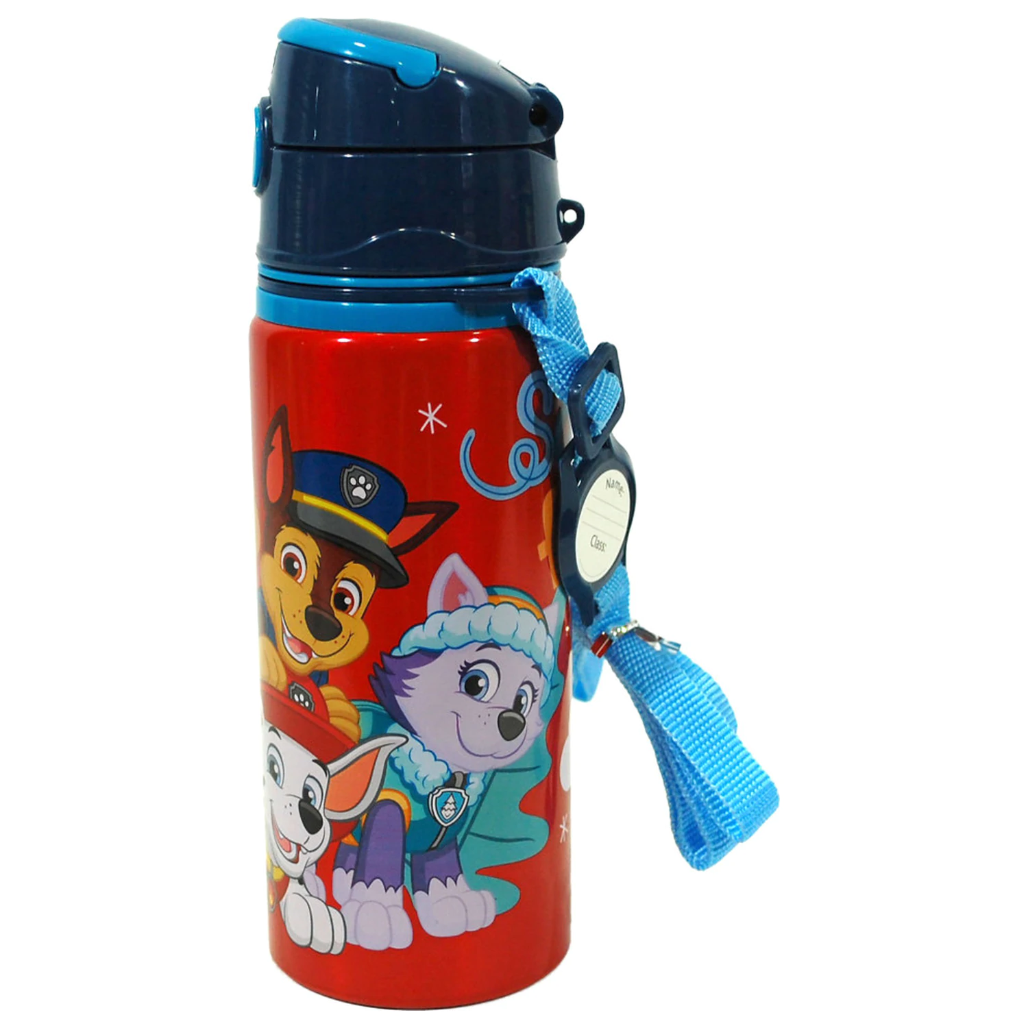 Paw Patrol crvena aluminijska boca sa slamkom i kukom 600 ml fotografija proizvoda