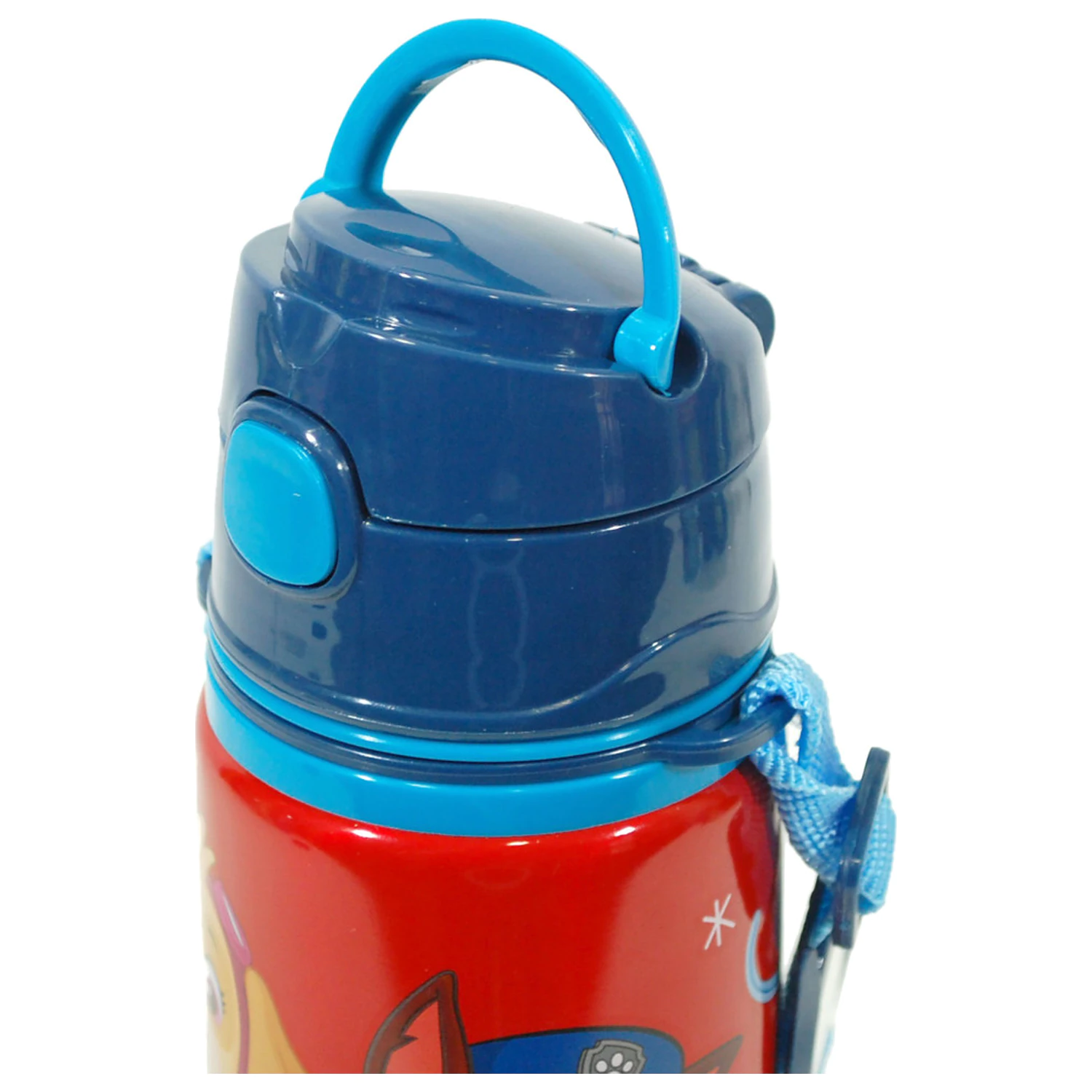 Paw Patrol crvena aluminijska boca sa slamkom i kukom 600 ml fotografija proizvoda