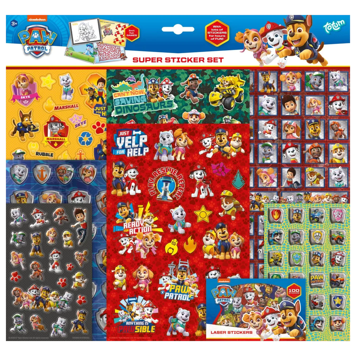 Paw Patrol Rescue Repeat Super set naljepnica s igračkom fotografija proizvoda