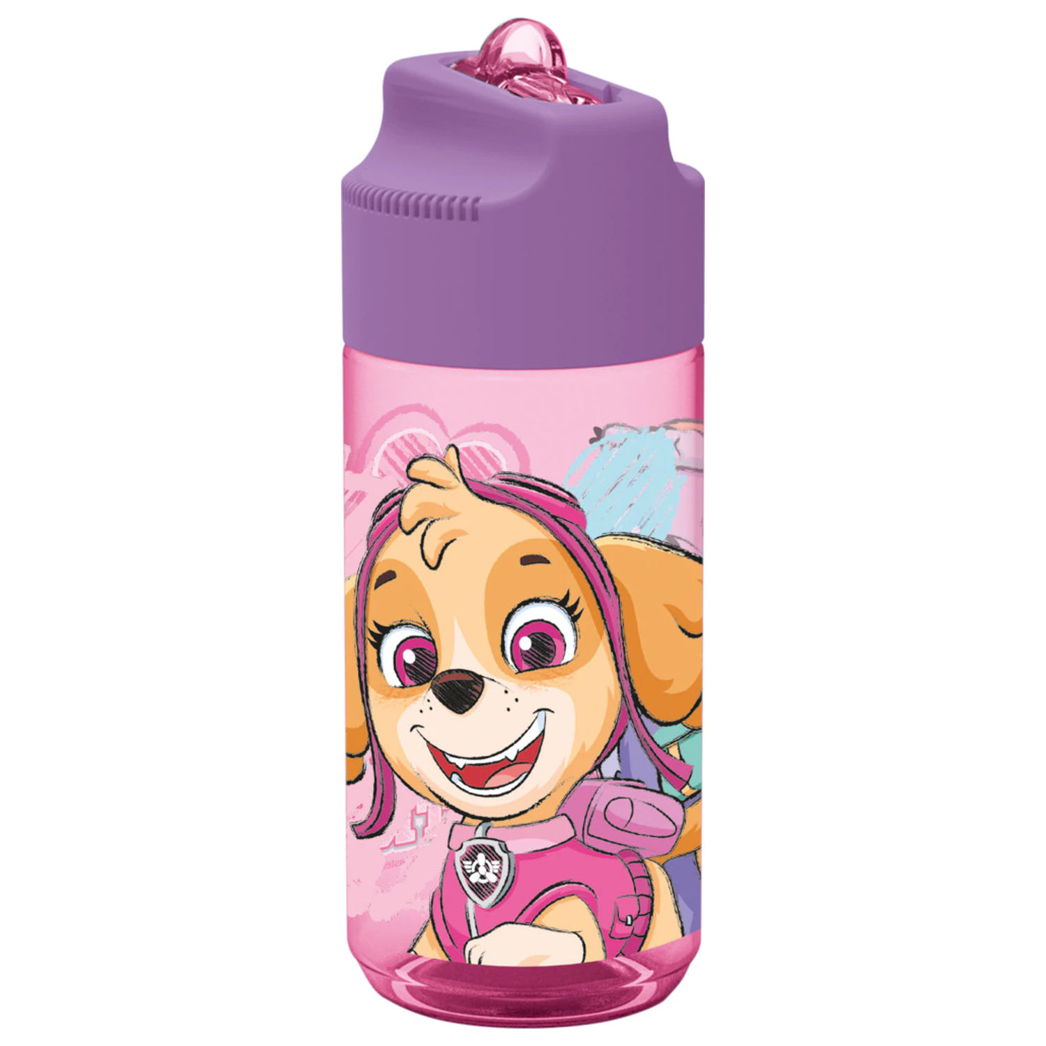 PAW Patrol Sketch Hydro plastična boca za vodu sa slamkom 430 ml fotografija proizvoda