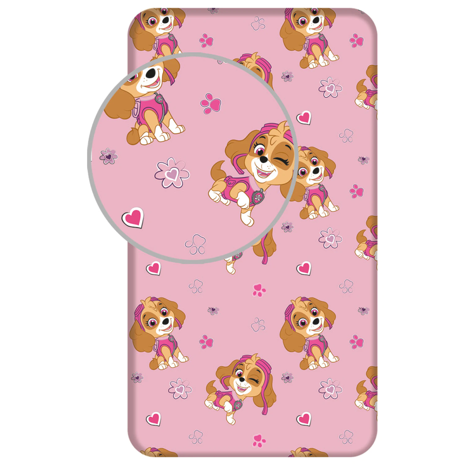 Paw Patrol Skye plahta s gumicom 90x200 cm fotografija proizvoda