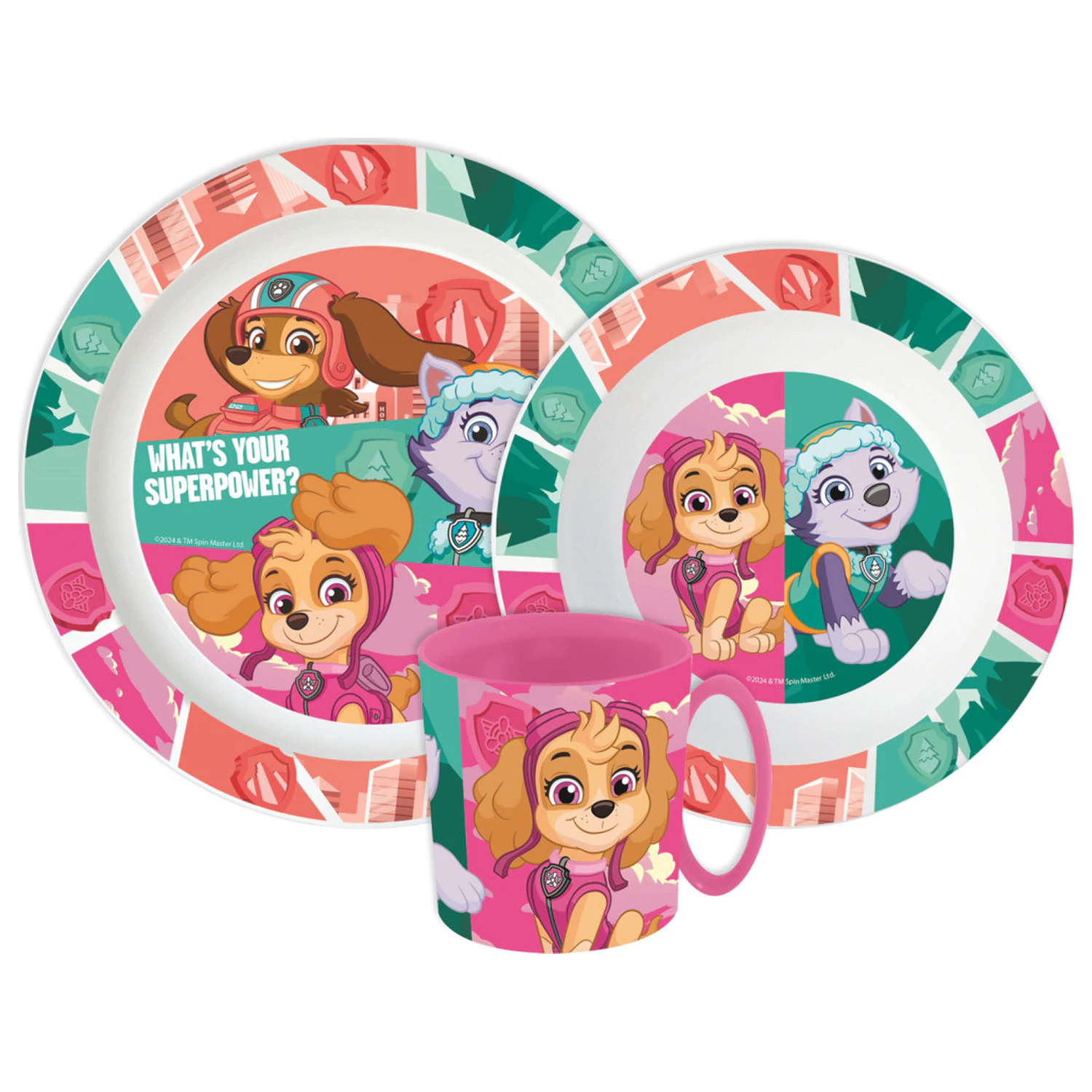 PAW Patrol Superpowers set posuđa, Micro Plastic set s šalicom fotografija proizvoda