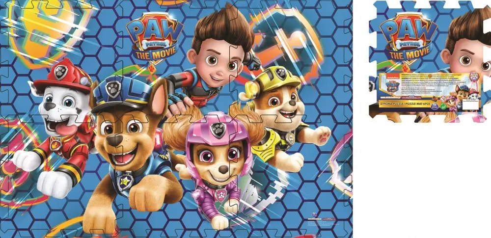 Paw Patrol podloga za pjenaste puzzle, 6 komada fotografija proizvoda