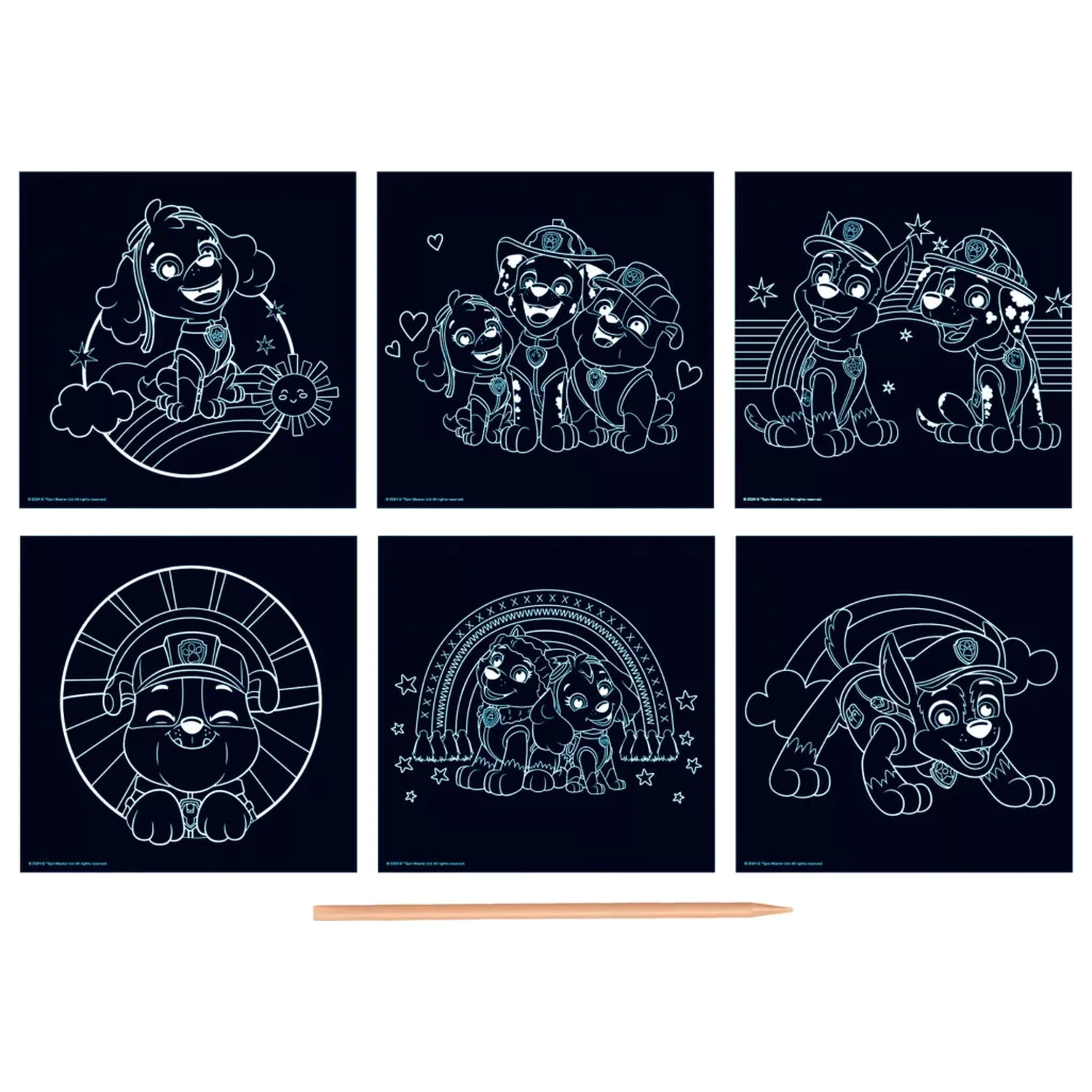 Paw Patrol Team Scratch Art set fotografija proizvoda